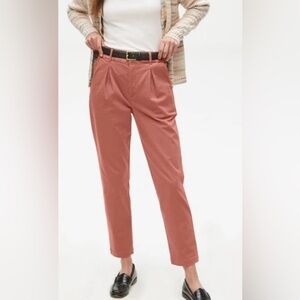 Michael Stars Pleated Stretch Twill Penny Pants NWT Clay Size Medium